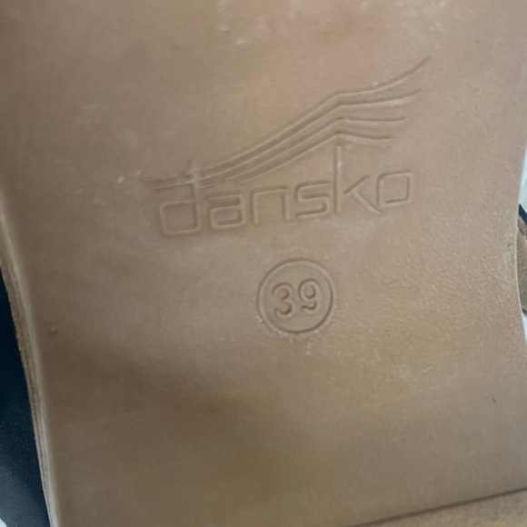 Dansko Black Suede Mules with Side Buckle - Picture 8 of 8